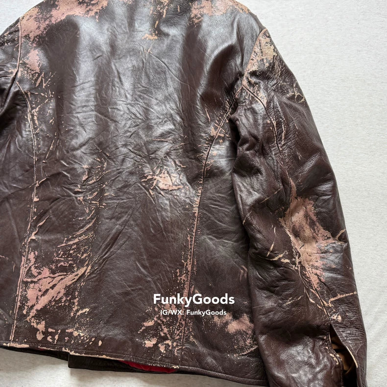 Kapital × Lewis Leathers Leather Jacket