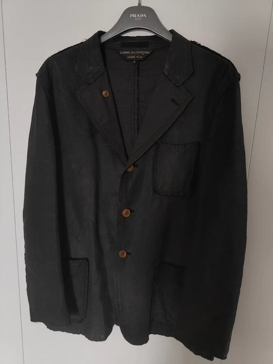 Comme des Garcons 02AW Leather Tear Coat