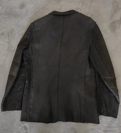 Comme des Garcons 02AW Leather Tear Coat