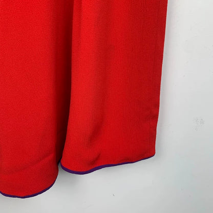 Red Studded Sleeveless Dress by Prada