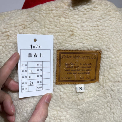 Vintage Red Wool Sleeveless Jacket