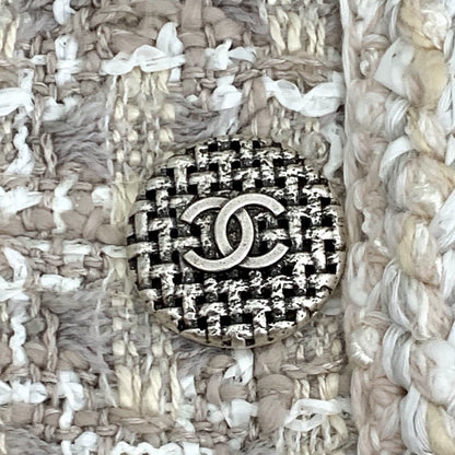 Chanel Grey Double-breasted Long Coat