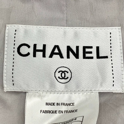 Chanel Grey Double-breasted Long Coat