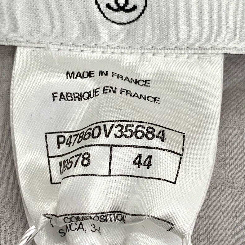 Chanel Grey Double-breasted Long Coat