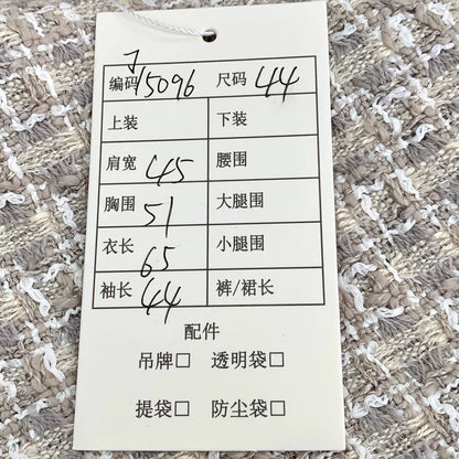 Chanel Grey Double-breasted Long Coat