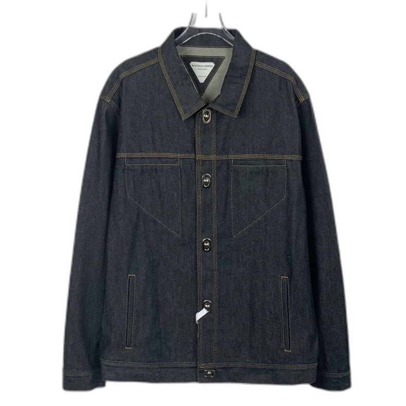 Bottega Veneta Denim Jacket in Dark Blue