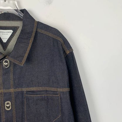 Bottega Veneta Denim Jacket in Dark Blue