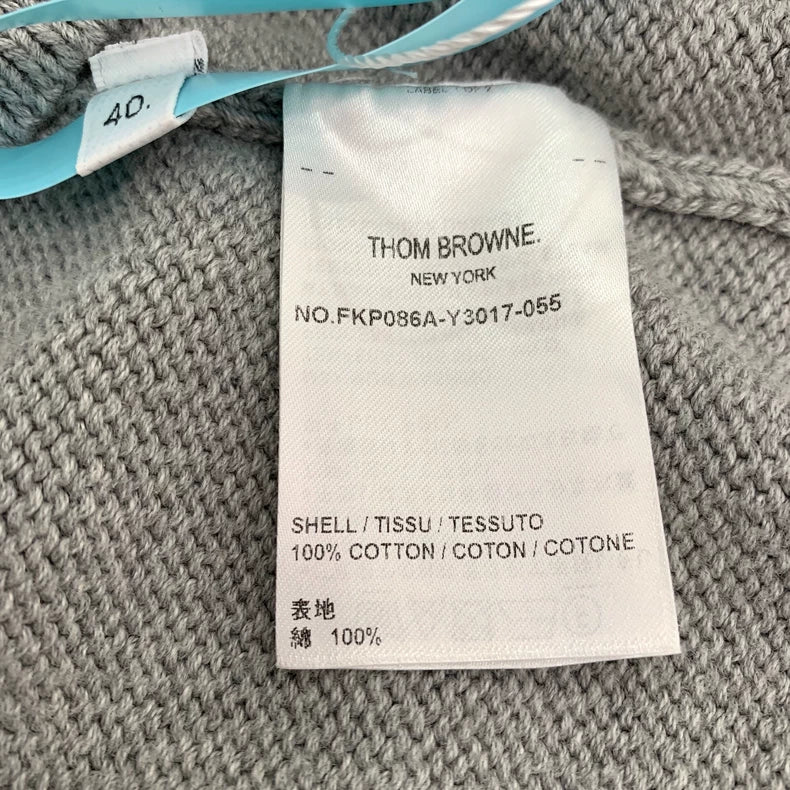 Classic Gray Embroidered Cotton Polo Shirt