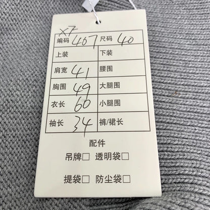 Classic Gray Embroidered Cotton Polo Shirt