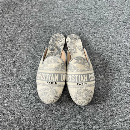 Dior Embroidered Mule Slippers