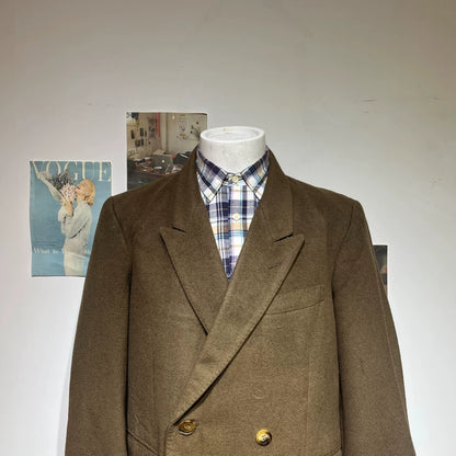 Vintage Dior Double Breasted Wool Coat