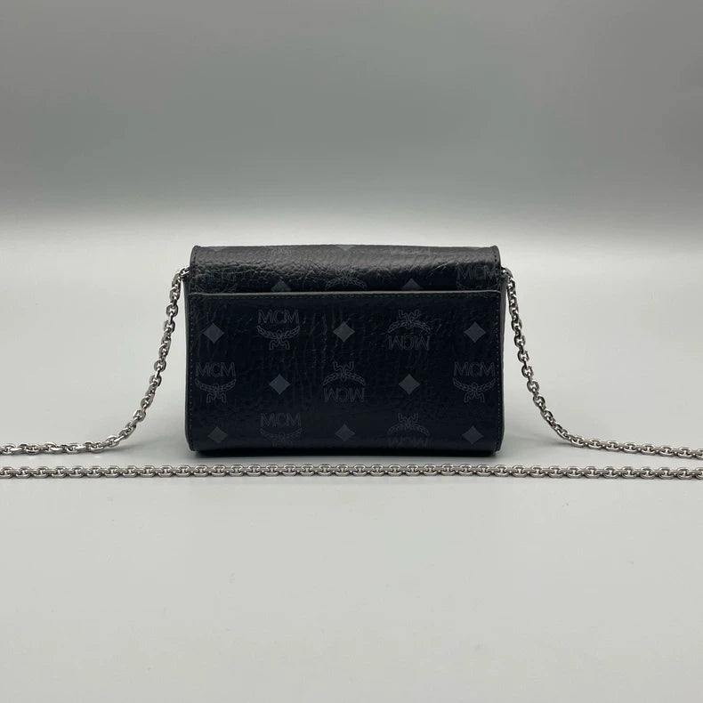 MCM Classic Print Envelope Chain Crossbody Bag