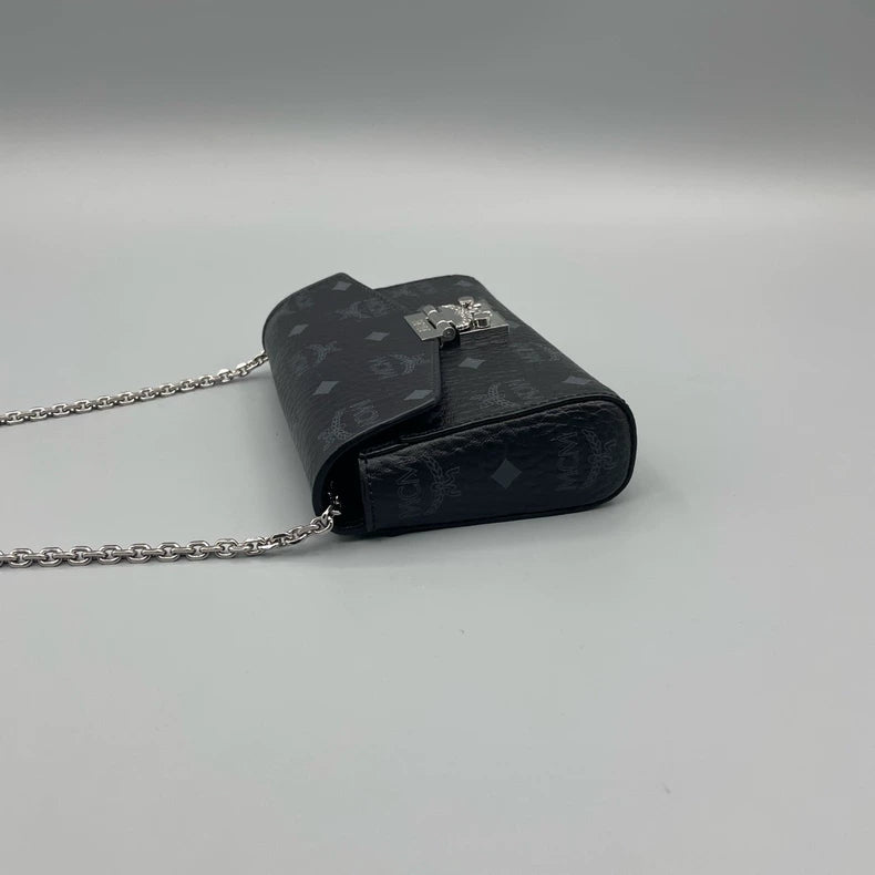 MCM Classic Print Envelope Chain Crossbody Bag