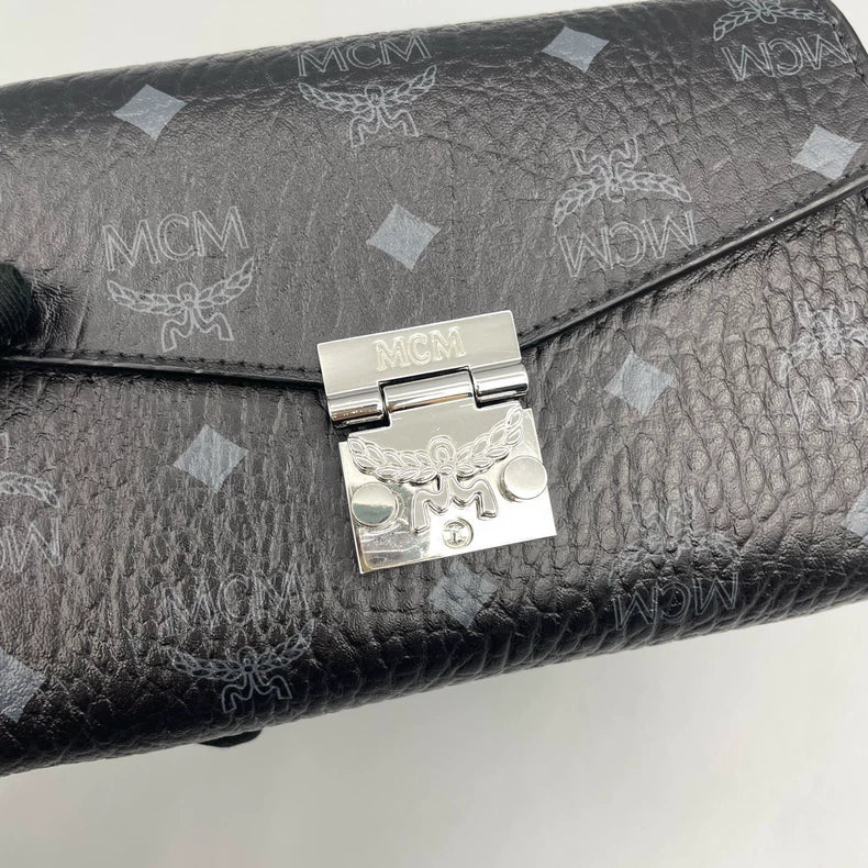 MCM Classic Print Envelope Chain Crossbody Bag