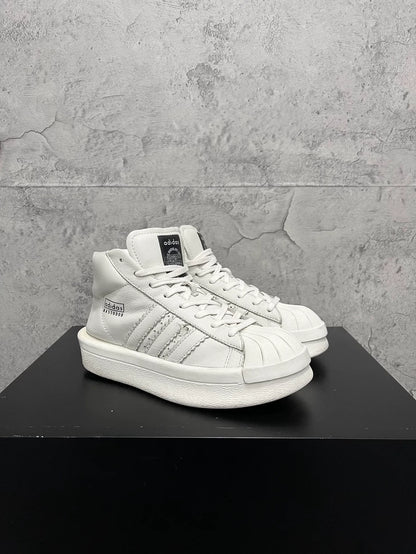 Rick Owens Adidas White Shell Sneakers-yf