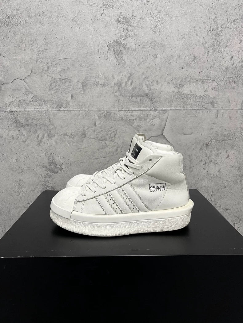 Rick Owens Adidas White Shell Sneakers-yf