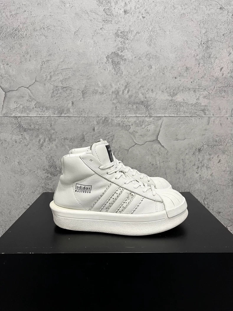Rick Owens Adidas White Shell Sneakers-yf
