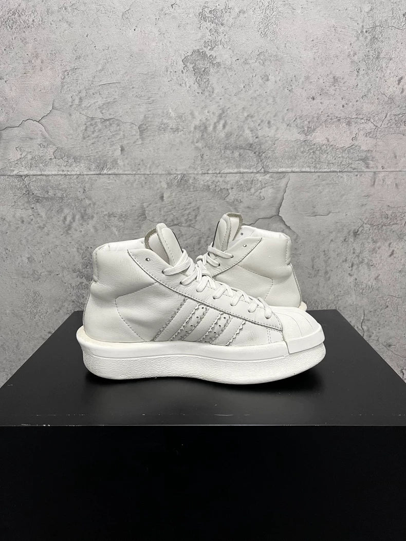 Rick Owens Adidas White Shell Sneakers-yf