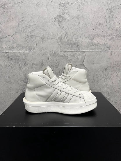 Rick Owens Adidas White Shell Sneakers-yf