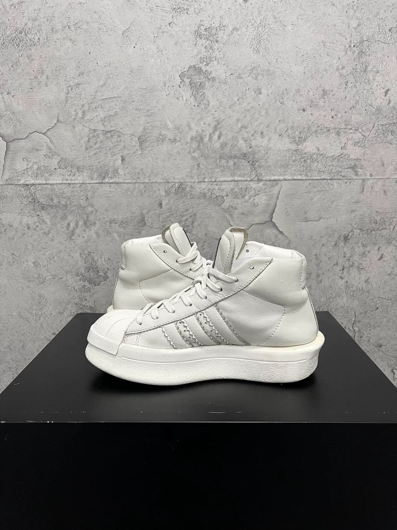 Rick Owens Adidas White Shell Sneakers-yf