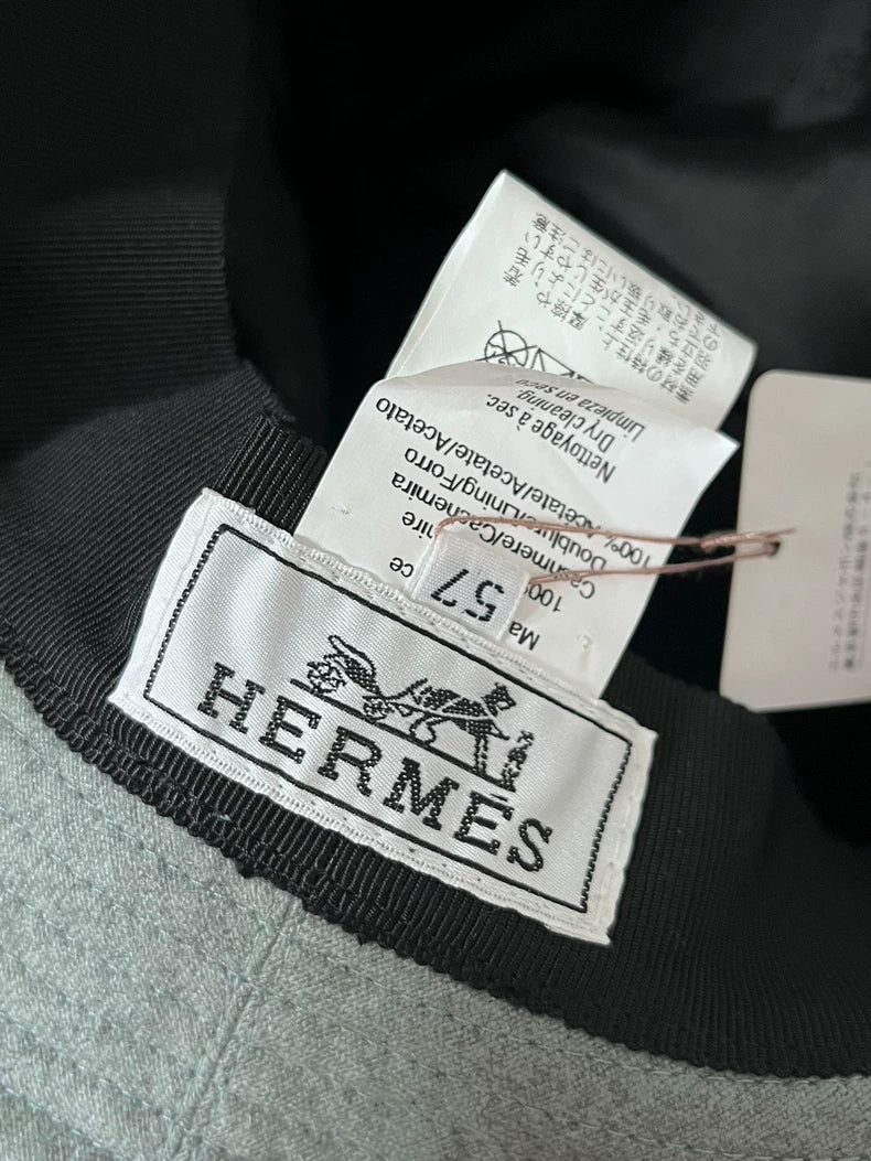 Grey Fisherman Hat by Hermes