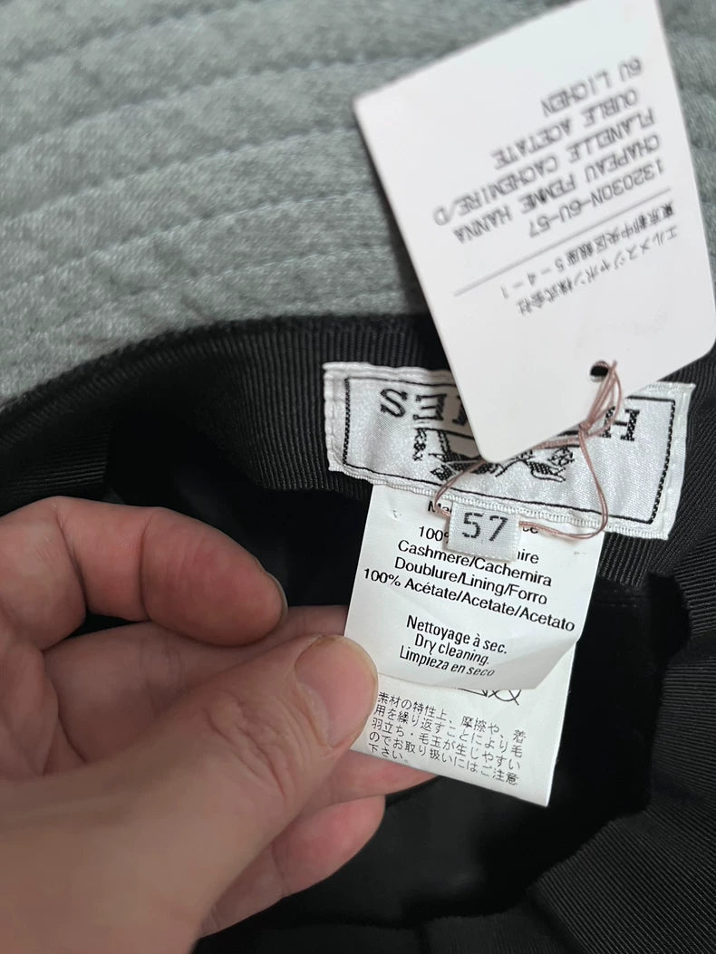 Grey Fisherman Hat by Hermes