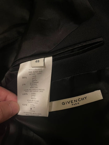 Givenchy Wool Suit Jacket Black-yf