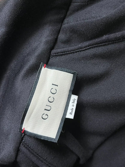 Gucci Black Logo Track Jacket with Minor Flaws