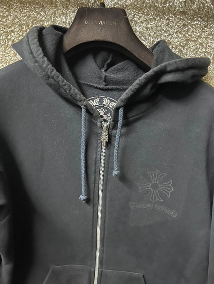 Chrome Hearts Zip-Up Hoodie Sweatshirt