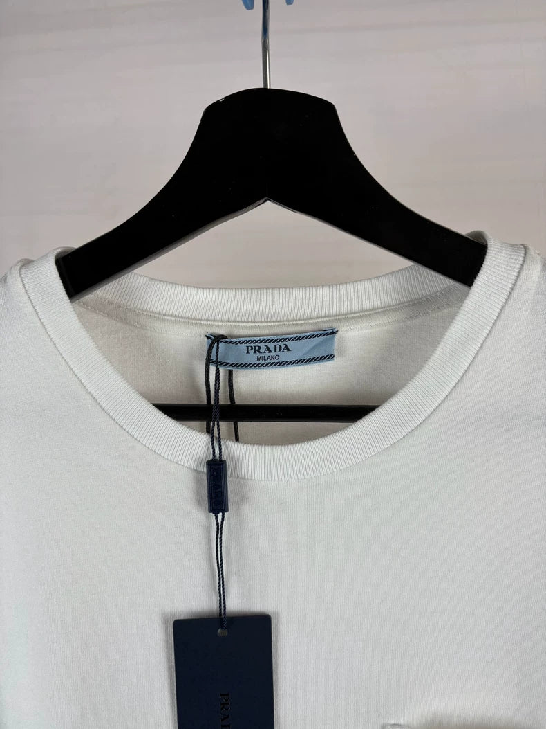 Prada White Long Sleeve Sweatshirt