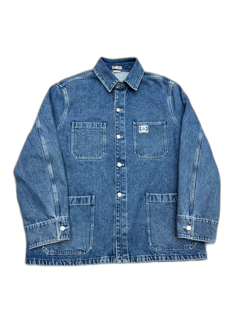 Dior Distressed Denim Jacket with Pockets