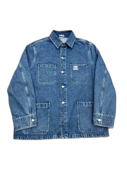Dior Distressed Denim Jacket with Pockets