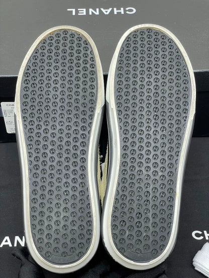 Chanel Colorblock Leather Sneakers