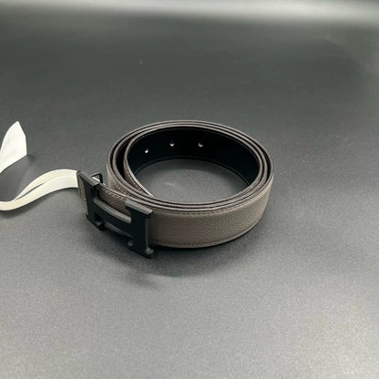 HERMES Double-Sided Belt with Gray Buckle