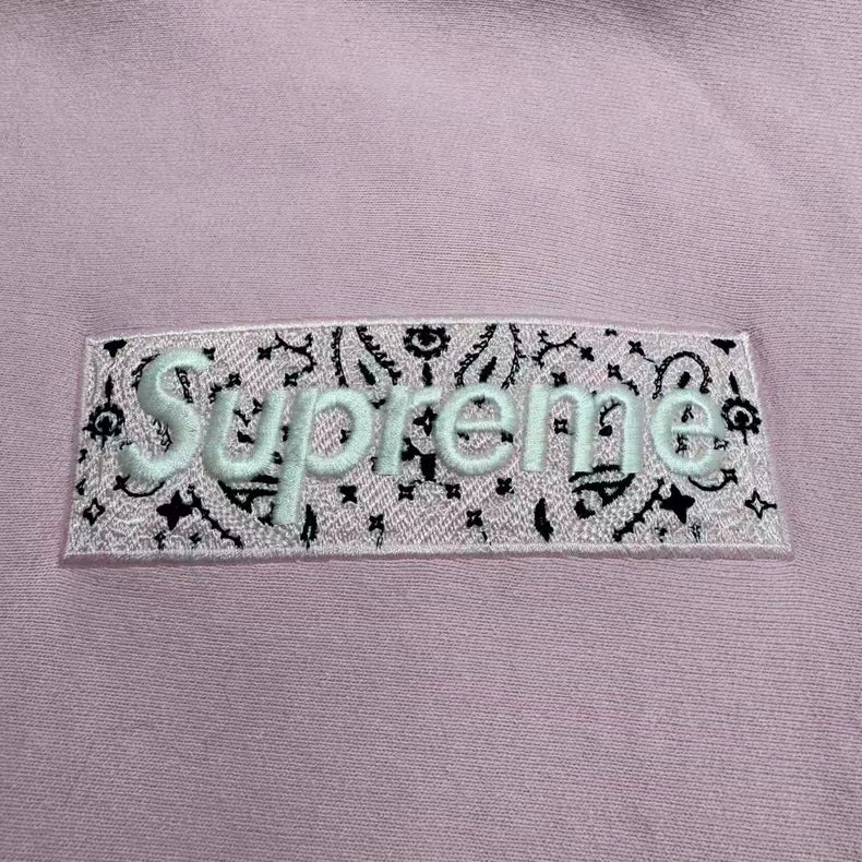 Supreme Pink Box Logo Hoodie-zp