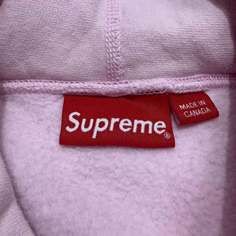 Supreme Pink Box Logo Hoodie-zp
