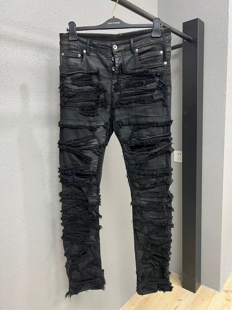 Rick Owens Distressed Denim Jeans