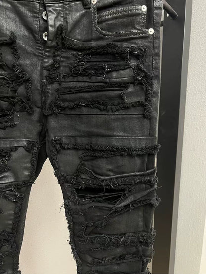 Rick Owens Distressed Denim Jeans