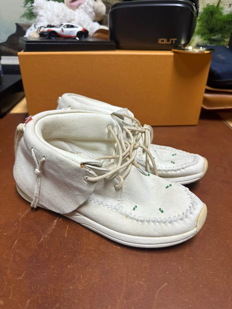 Visvim FBT Lhamo-Folk White Sneakers