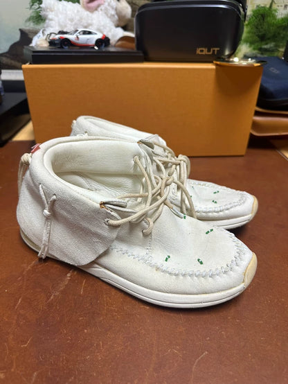 Visvim FBT Lhamo-Folk White Sneakers