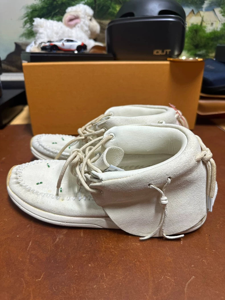 Visvim FBT Lhamo-Folk White Sneakers