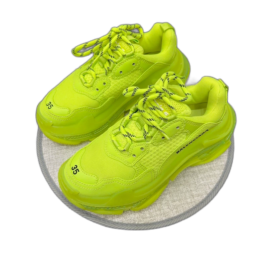 Balenciaga Fluorescent Green Triple Sneakers