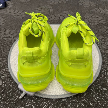 Balenciaga Fluorescent Green Triple Sneakers