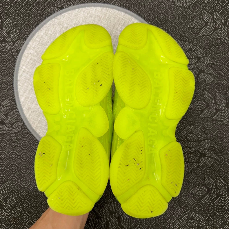 Balenciaga Fluorescent Green Triple Sneakers