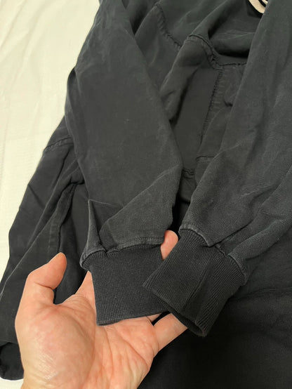 Black Hooded Sweatshirt by Rick Owens