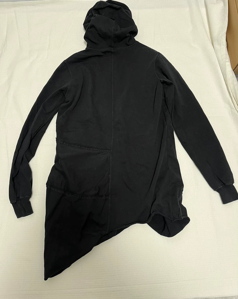 Black Hooded Sweatshirt by Rick Owens