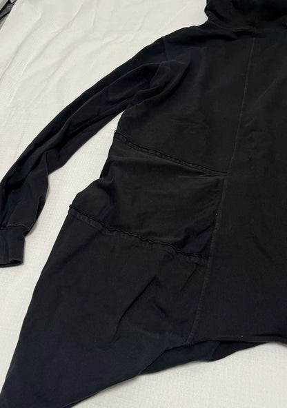Black Hooded Sweatshirt by Rick Owens