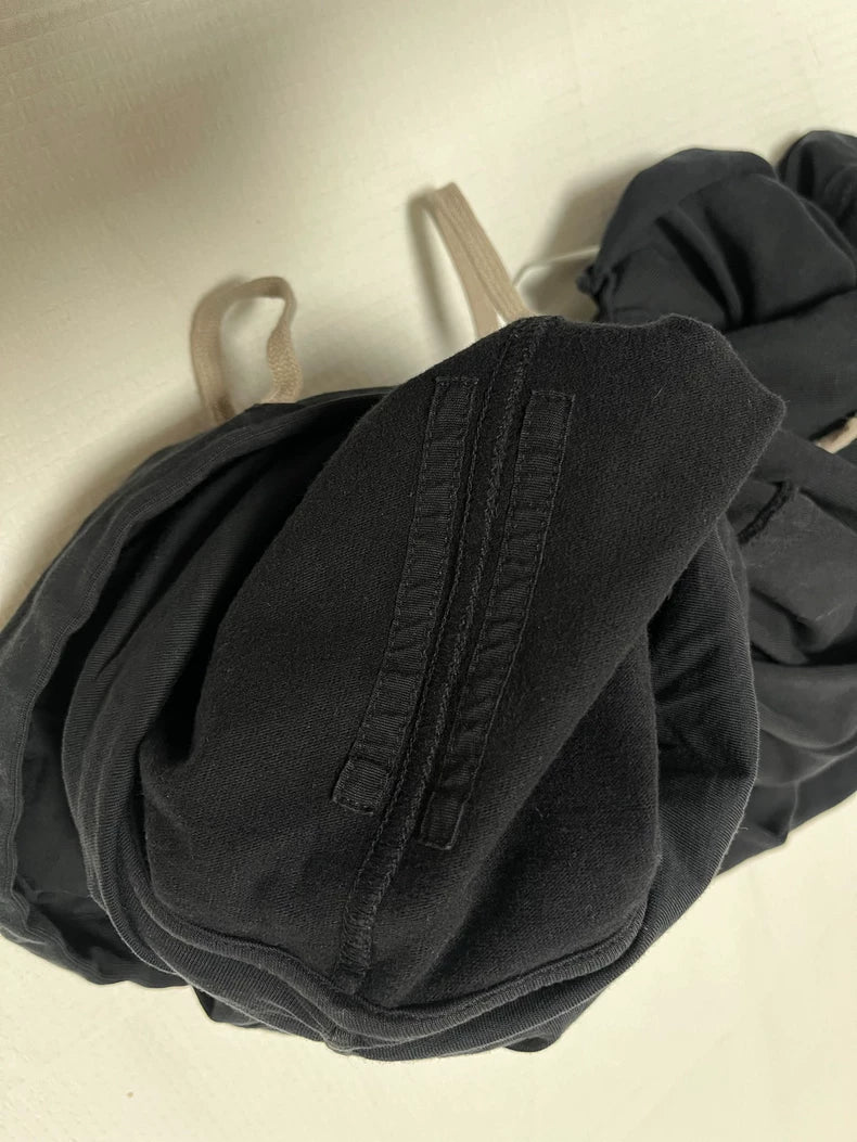 Black Hooded Sweatshirt by Rick Owens