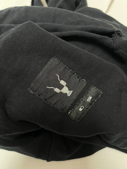 Black Hooded Sweatshirt by Rick Owens