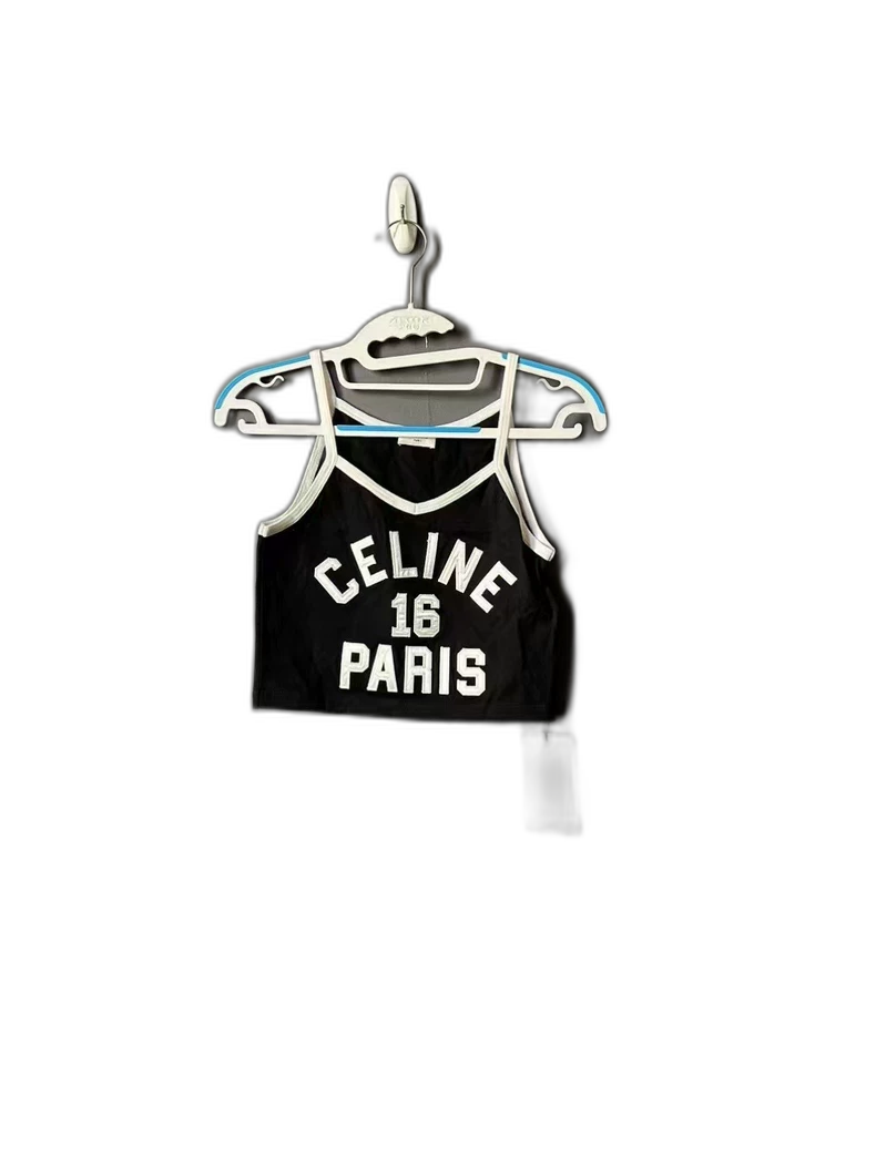 Celine Embroidered Tank Top